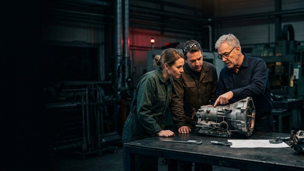 Capacitación técnica de inspectores de calidad sobre componente automotriz